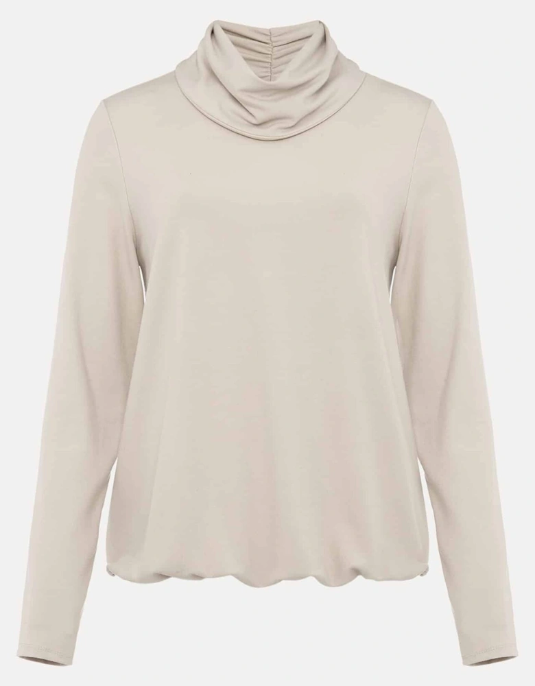 Elia Cowl Neck Blouson Top