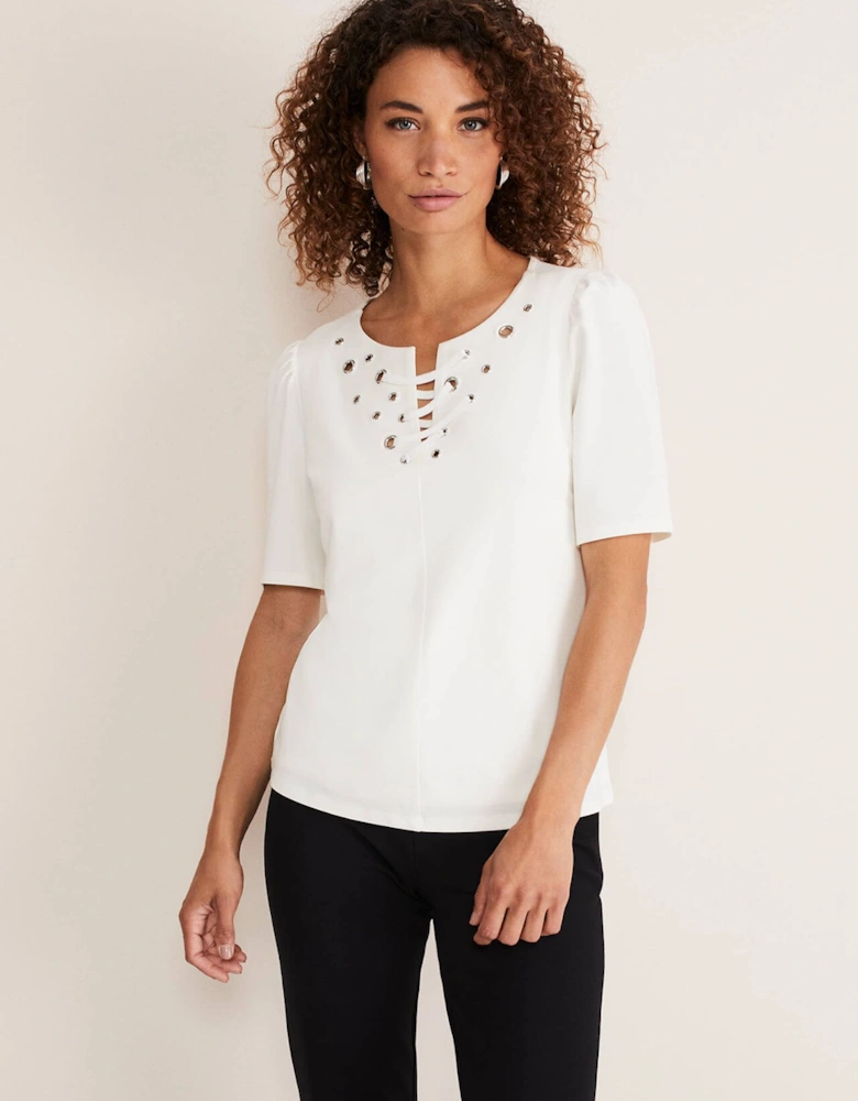 Kailee Eyelet Top