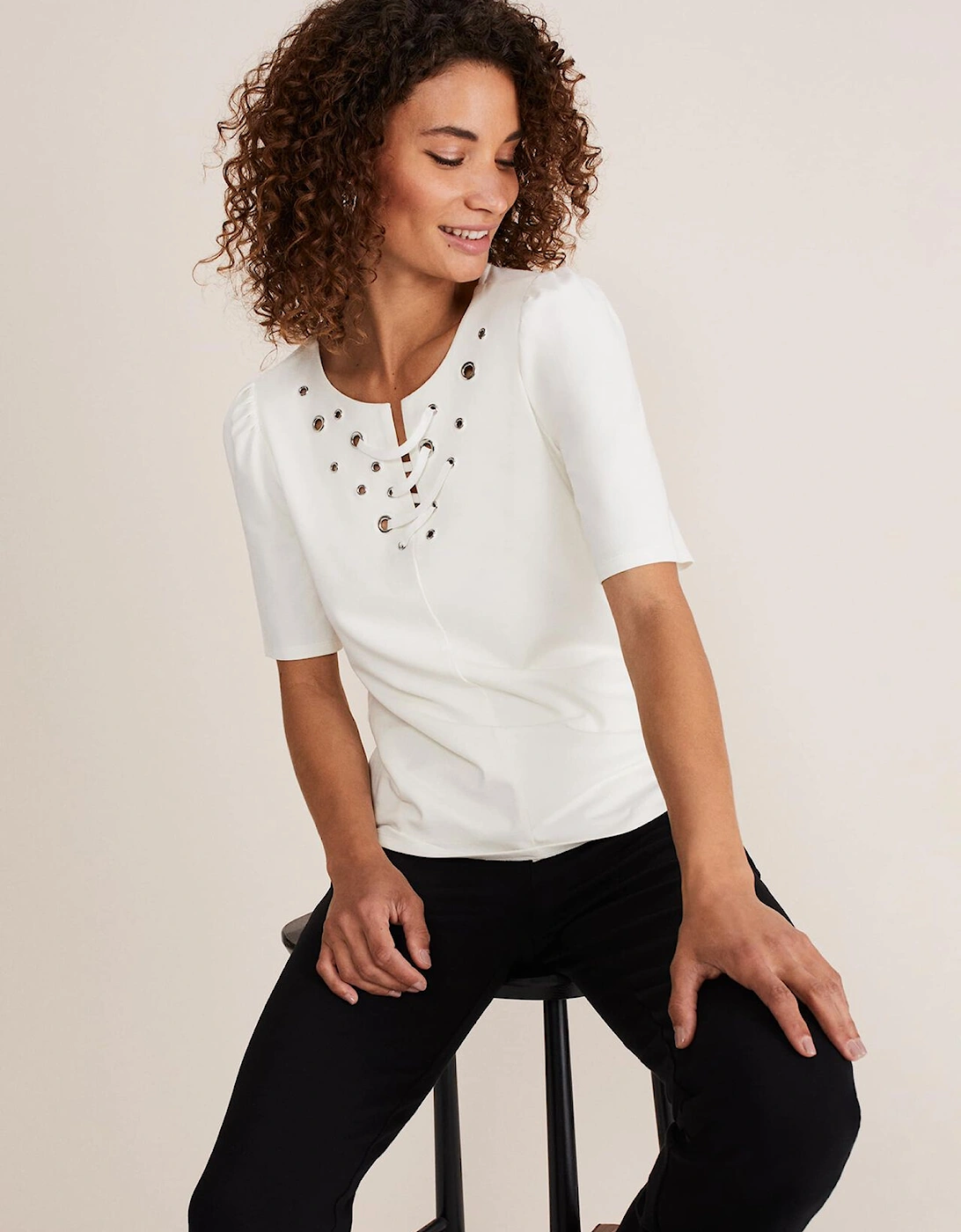 Kailee Eyelet Top