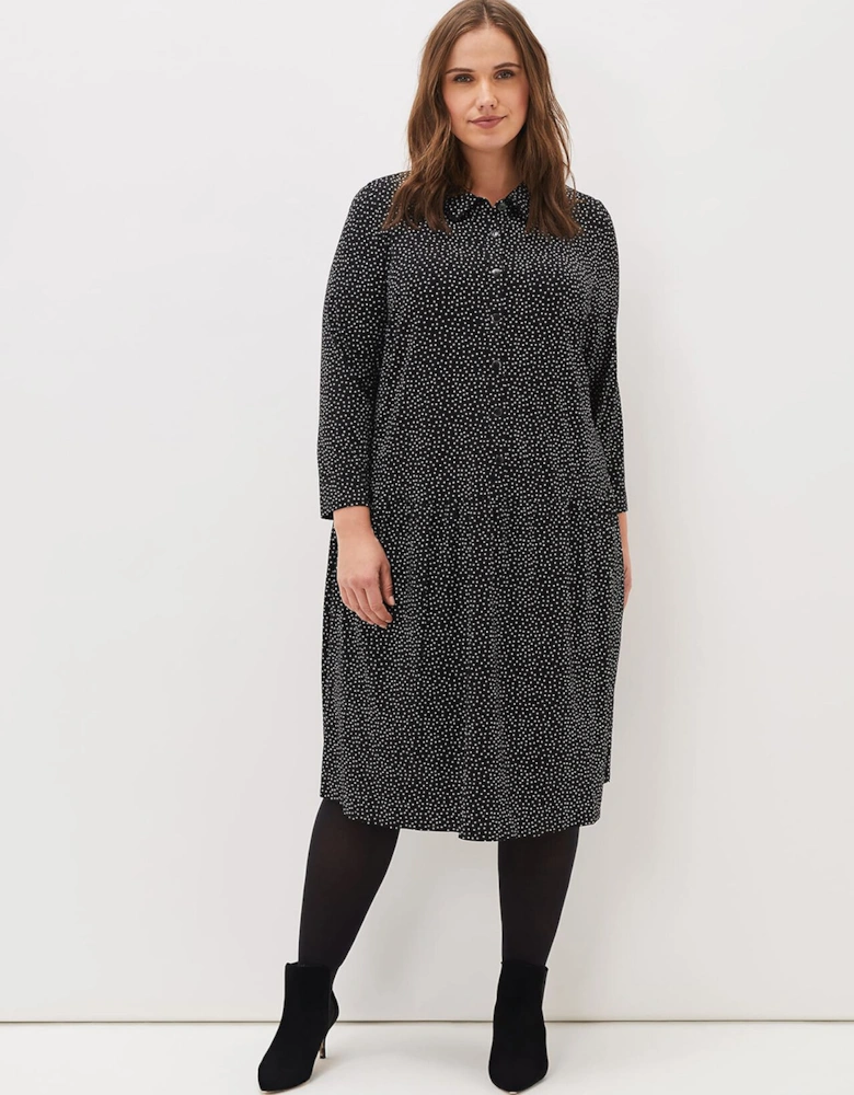 Mina Spot Jersey Dress