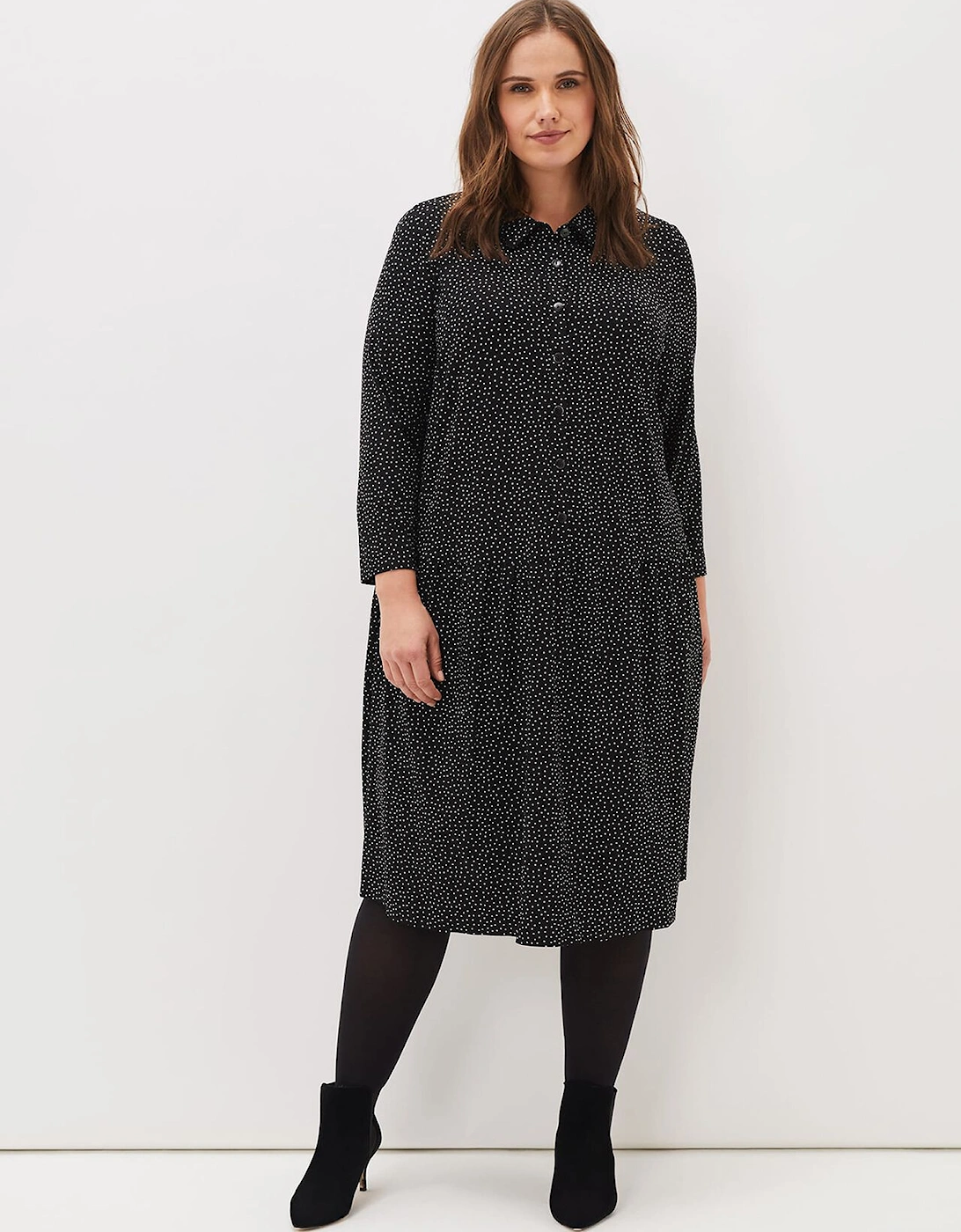 Mina Spot Jersey Dress