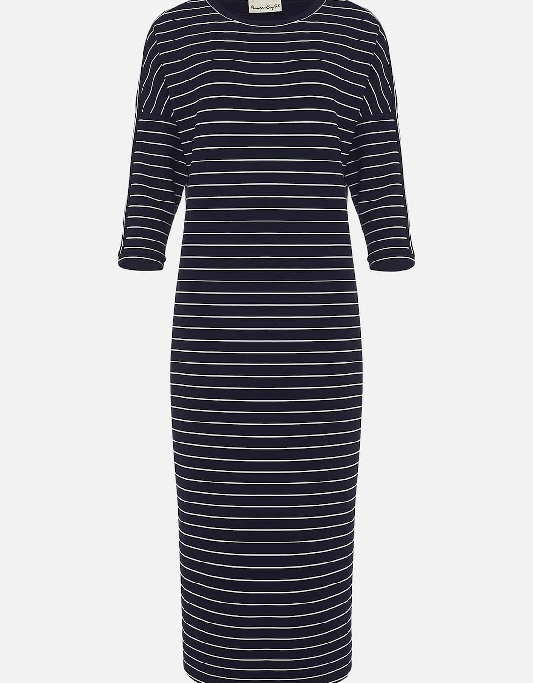 Cecile Stripe Midi Jersey Dress