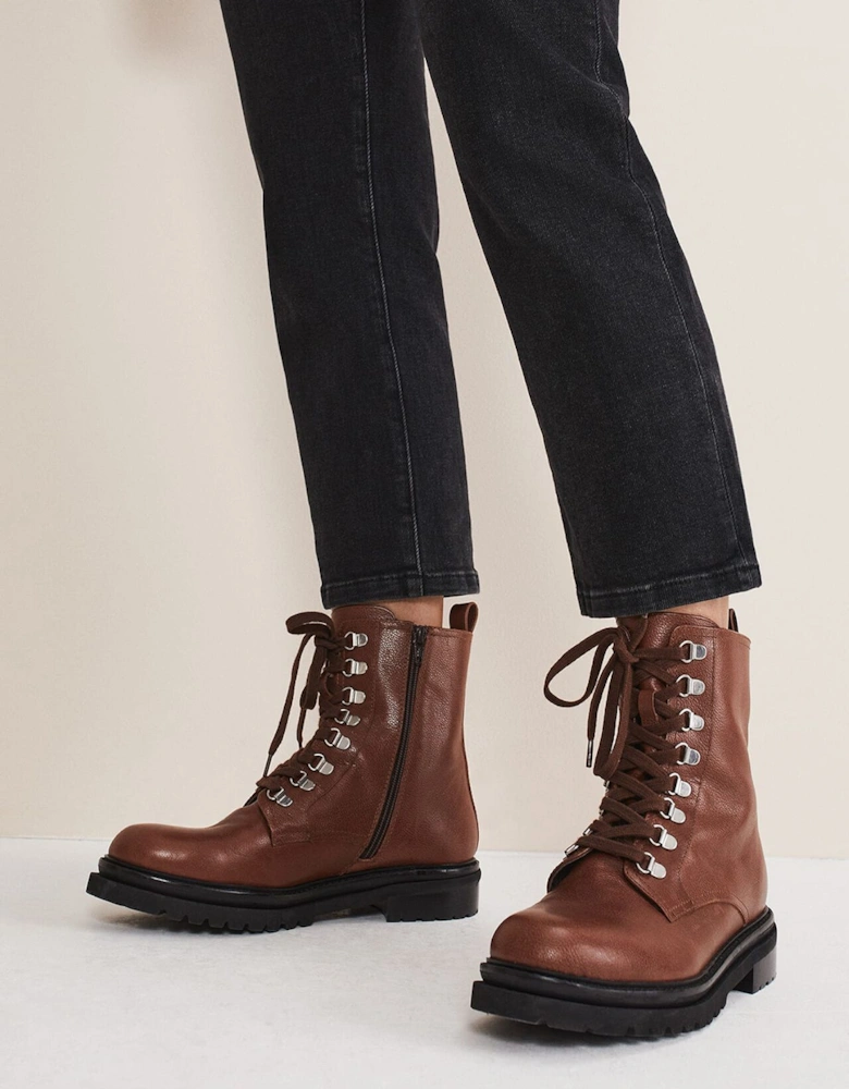 Meladie Suede Lace Up Hiker Boot