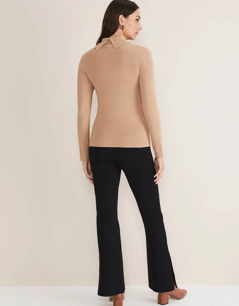 Ara Side Split Bootcut Ponte Trouser