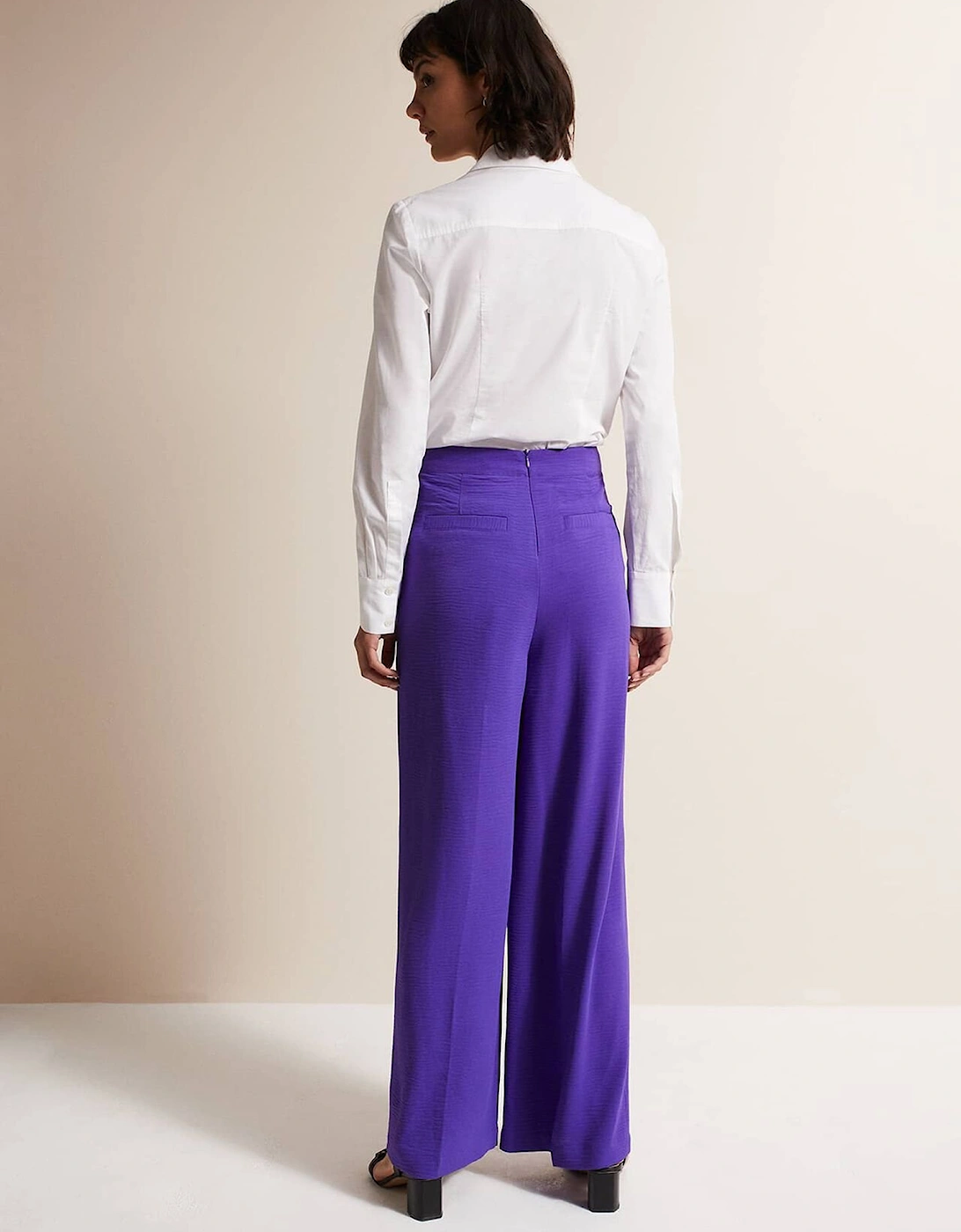 Azylnn Purple Wide Leg Trousers