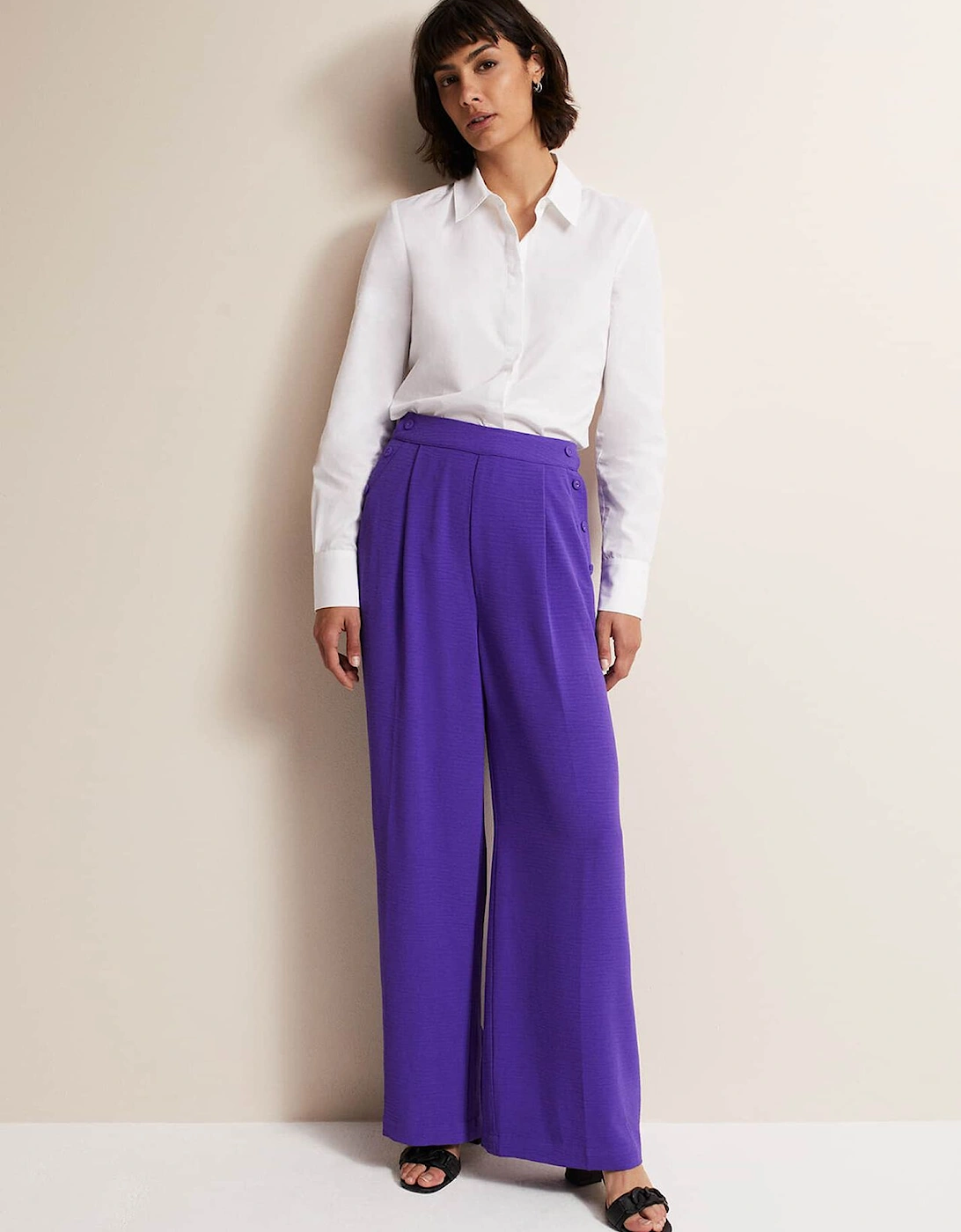 Azylnn Purple Wide Leg Trousers, 7 of 6