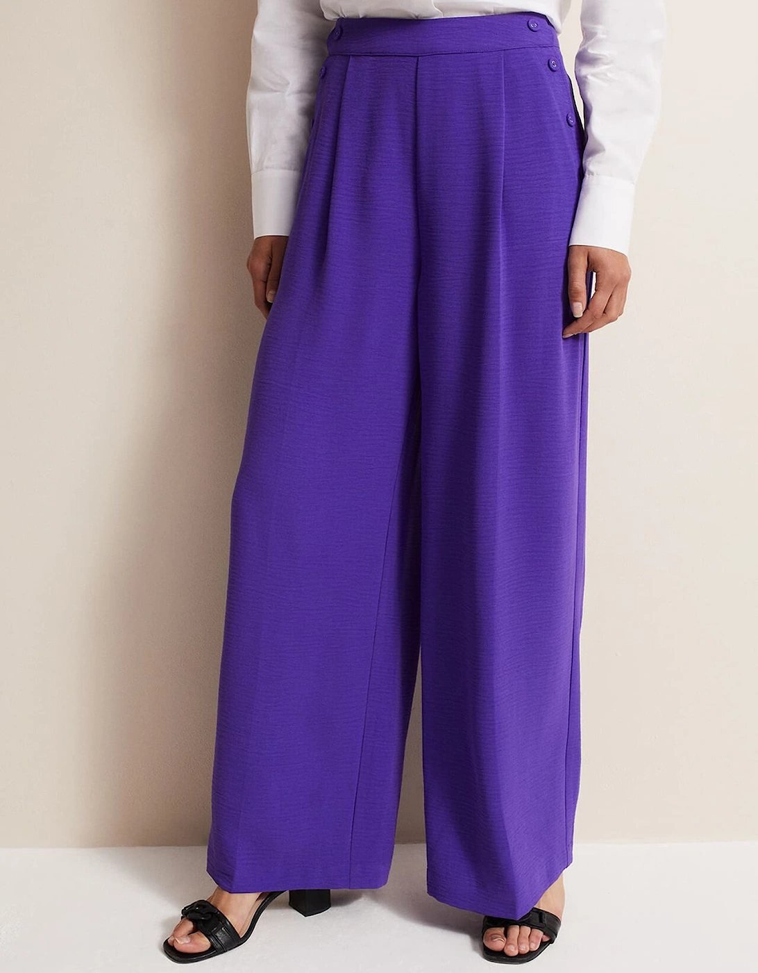 Azylnn Purple Wide Leg Trousers