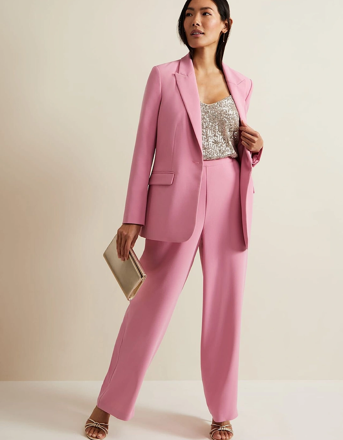 Elandra Pink Wide Leg Trouser, 7 of 6