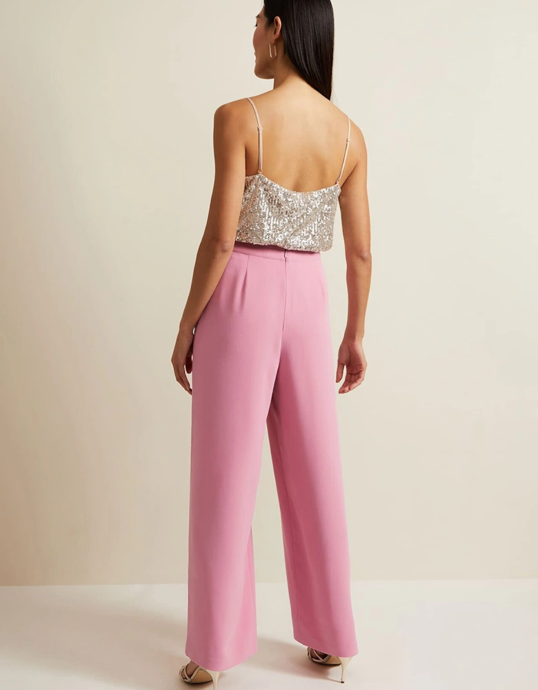 Elandra Pink Wide Leg Trouser