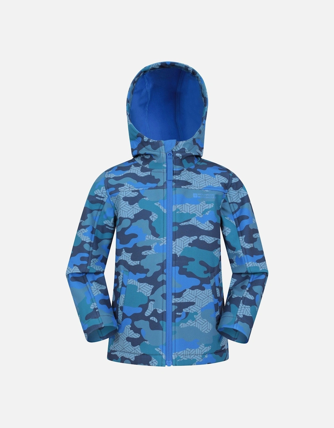 Childrens/Kids Exodus II Camouflage Water Resistant Soft Shell Jacket, 2 of 1