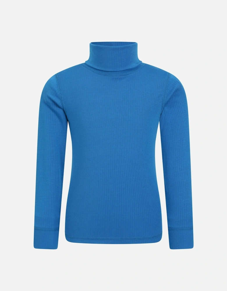 Childrens/Kids Talus Roll Neck Long-Sleeved Top