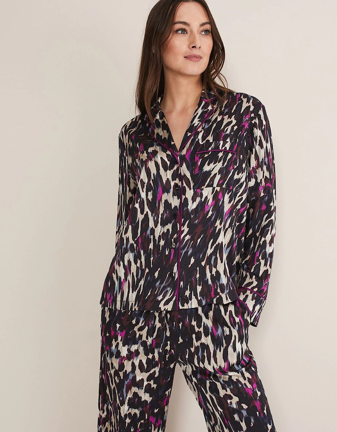 Millicent Leopard Print Pyjama Set