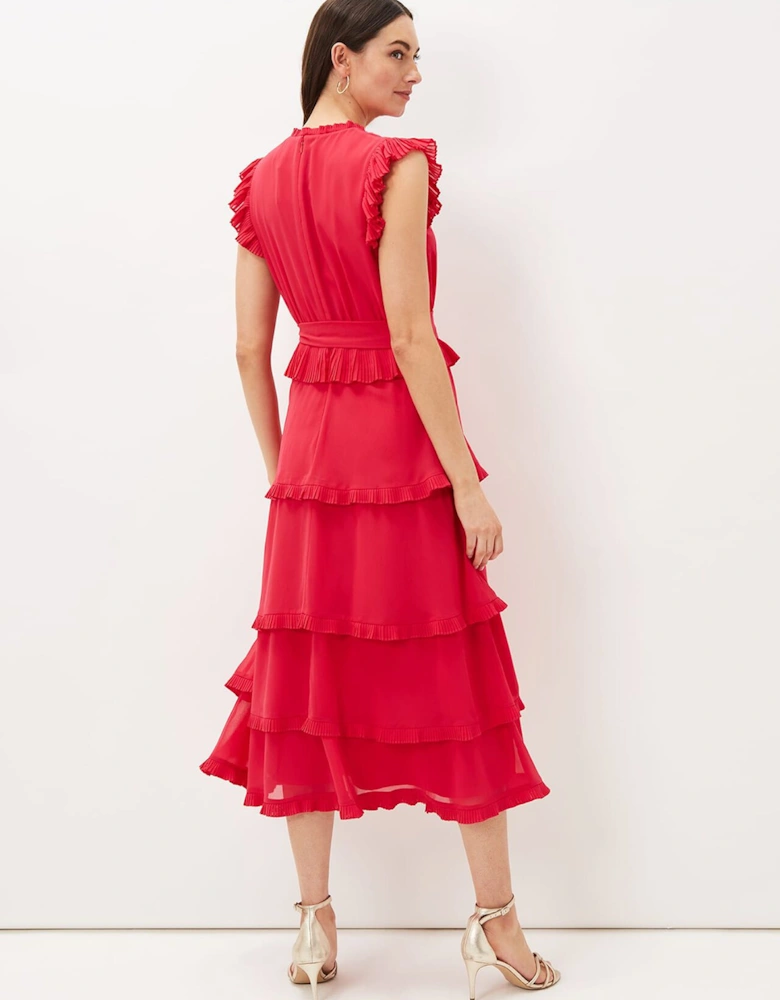 Josephina Tiered Midi Dress