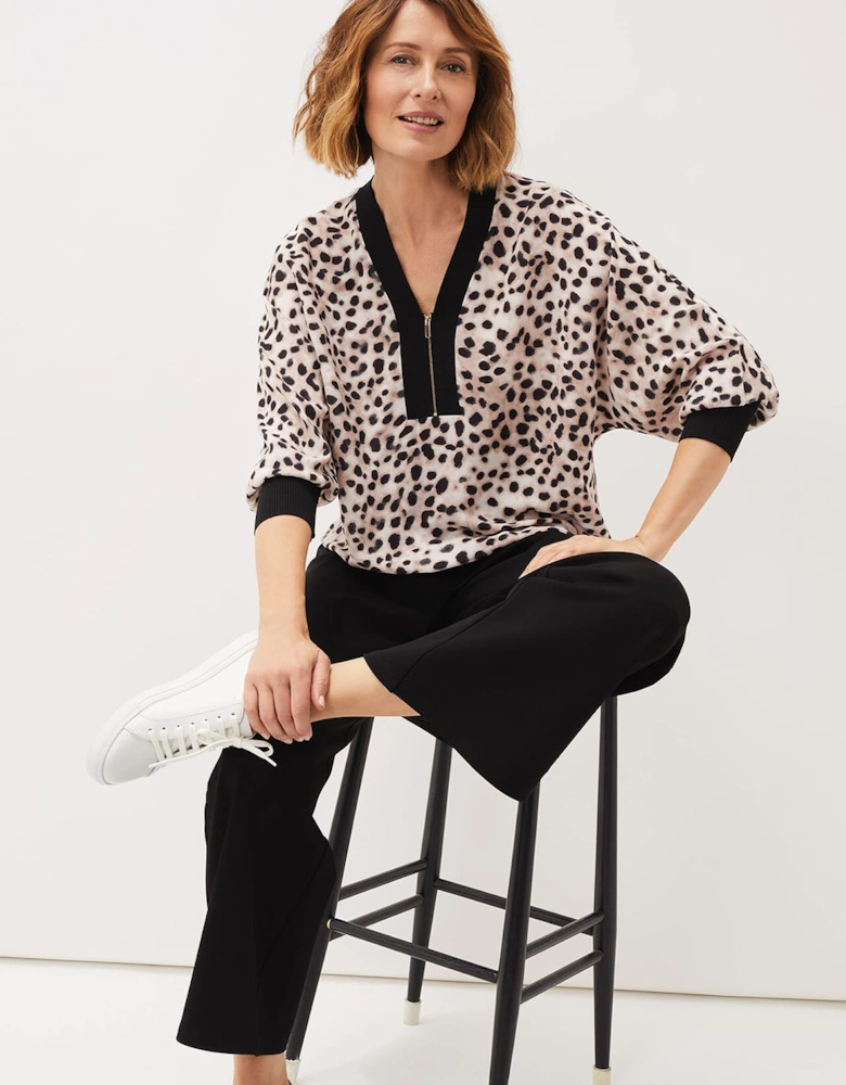 Calla Leopard Print Blouse