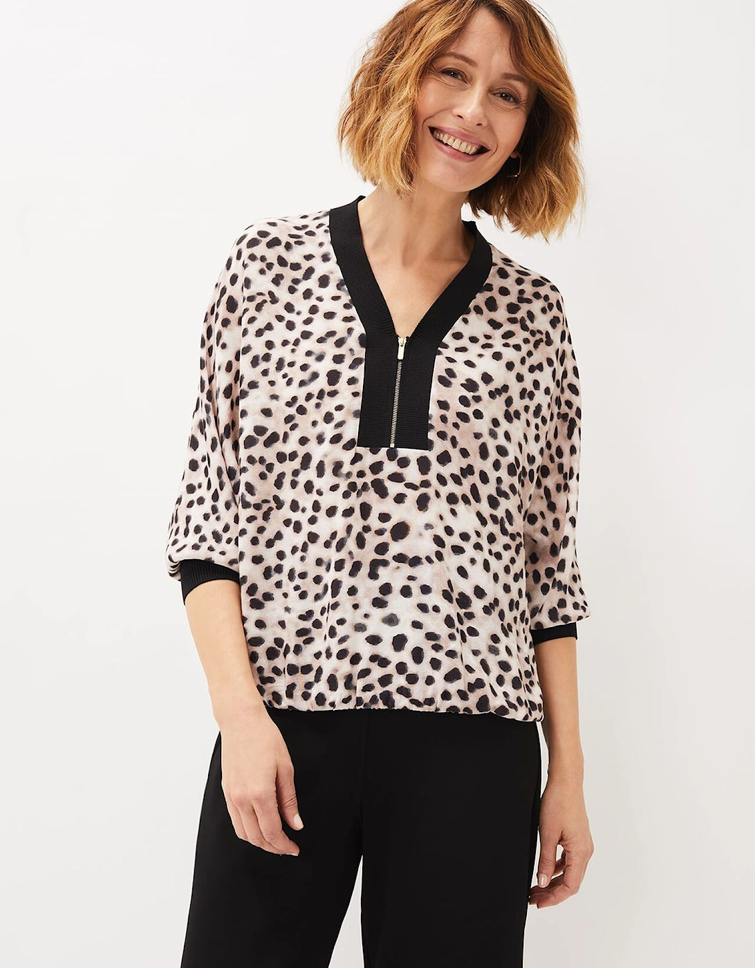 Calla Leopard Print Blouse