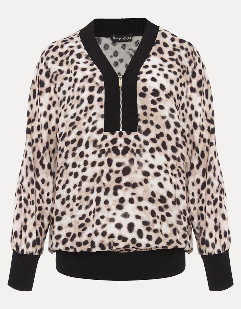 Calla Leopard Print Blouse