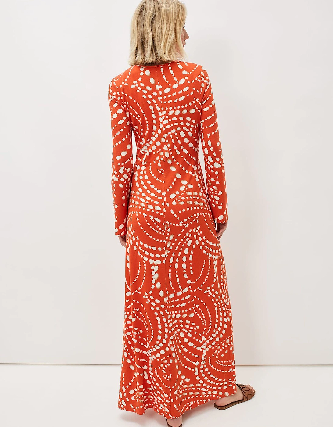 Ayla Spot Print Midi Dress