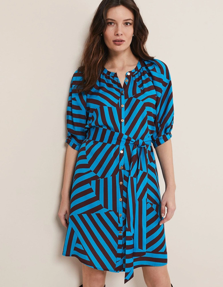 Rosella Striped Mini Dress