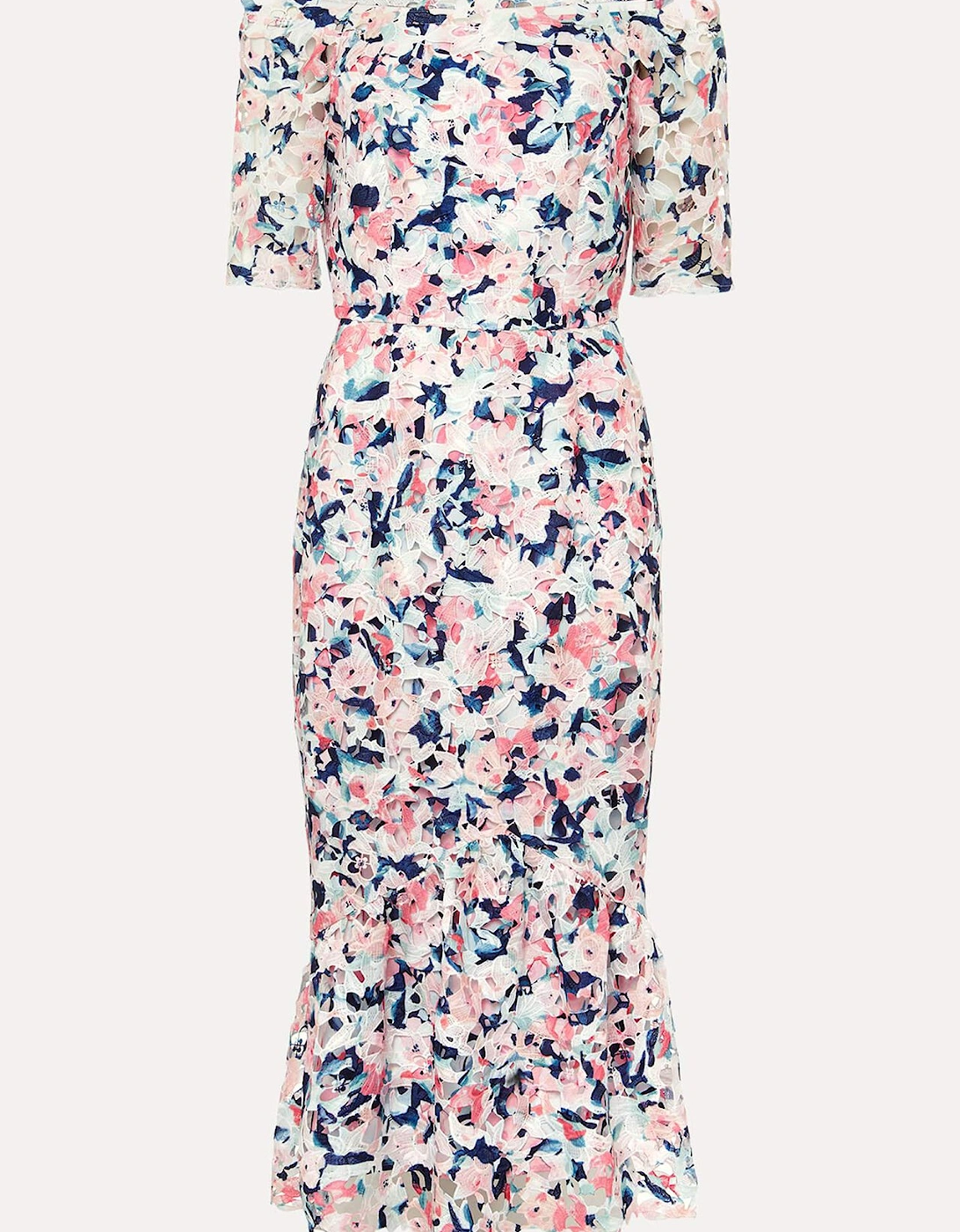 Francesa Off Shoulder Floral Print Dress