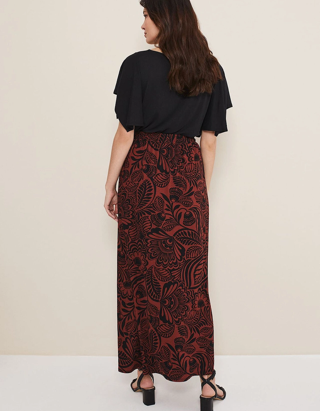 Mara Abstract Maxi Skirt