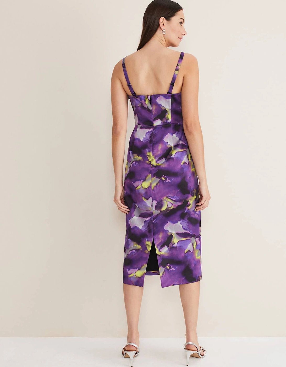 Adelita Abstract Print Dress