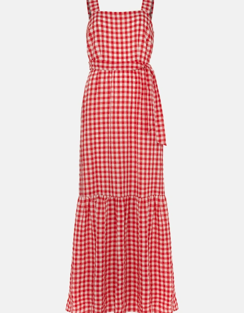 Geri Gingham Maxi Dress