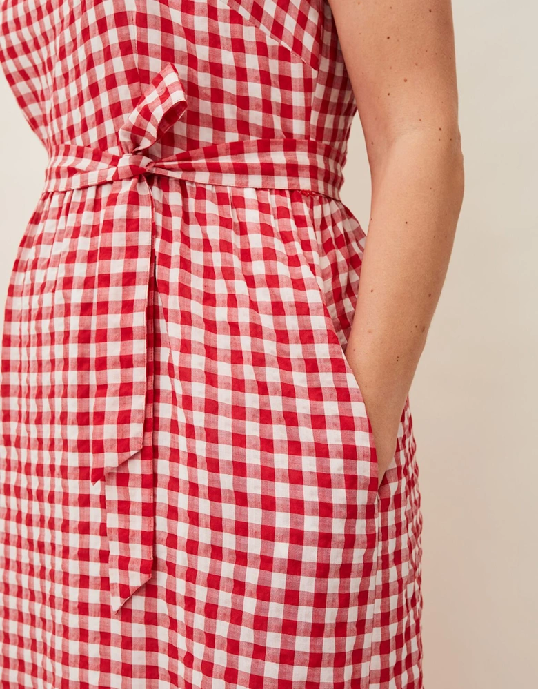 Geri Gingham Maxi Dress