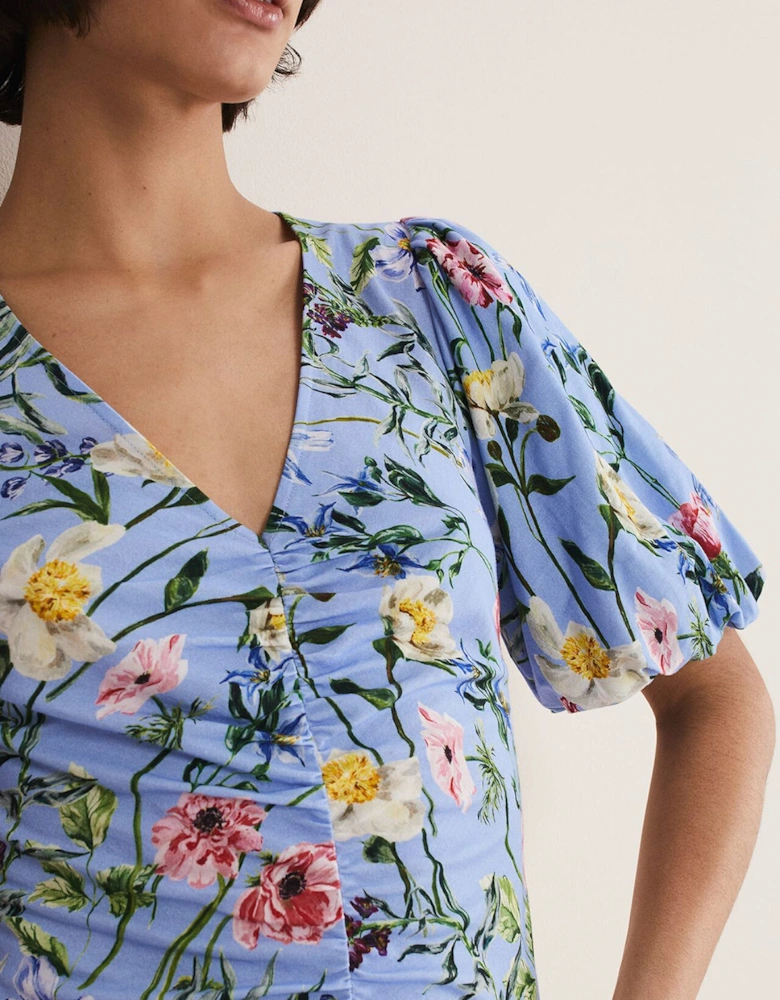 Donda Floral Ruched Top