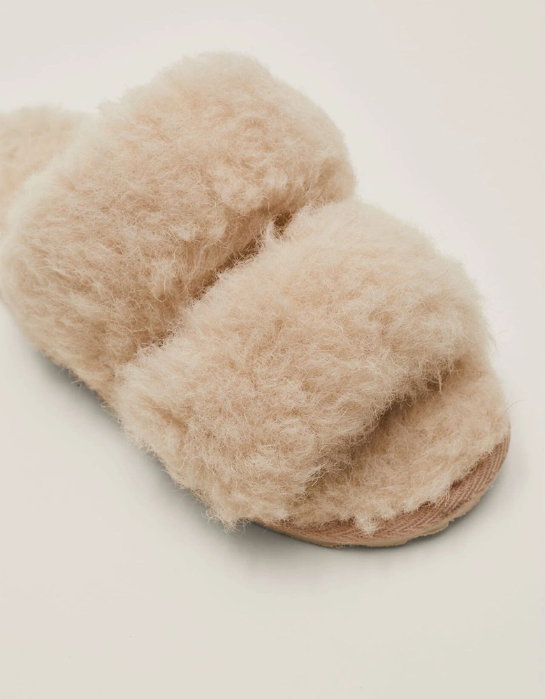 Katy Premium Wool Slider Slippers