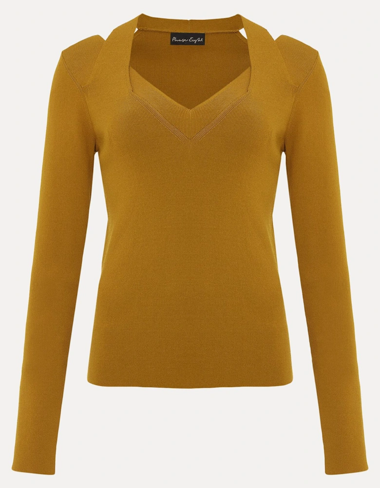 Emily Cut Out Compact Knit Top