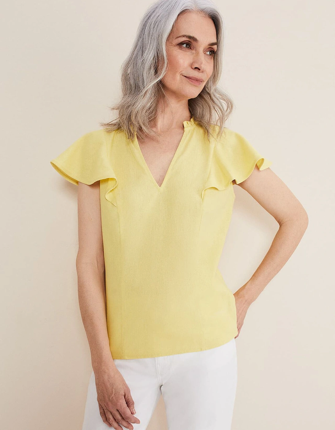 Ines Linen Top