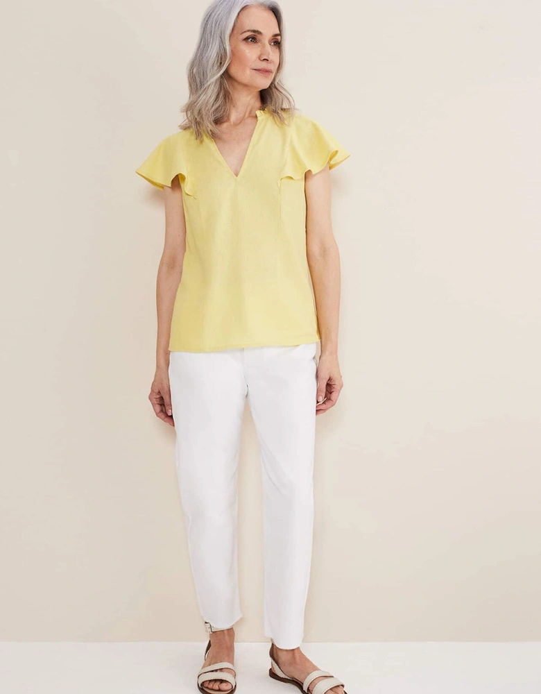 Ines Linen Top