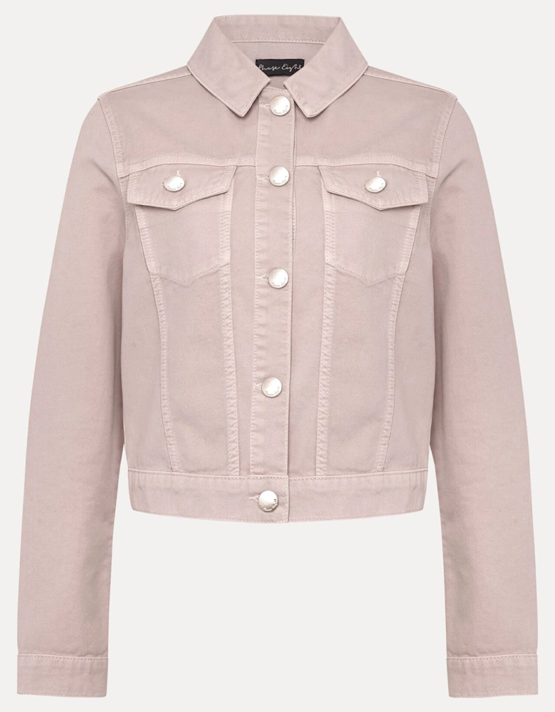 Caitlin Cropped Denim Jacket