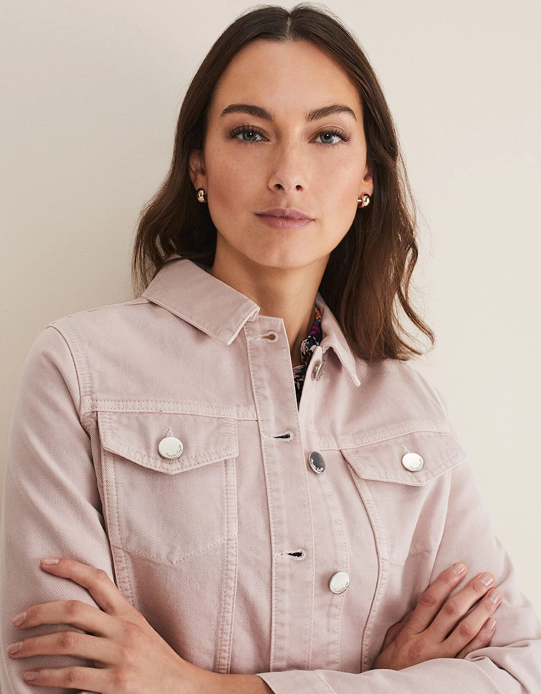 Caitlin Cropped Denim Jacket