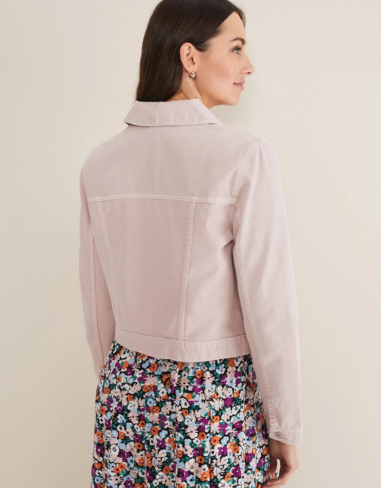 Caitlin Cropped Denim Jacket