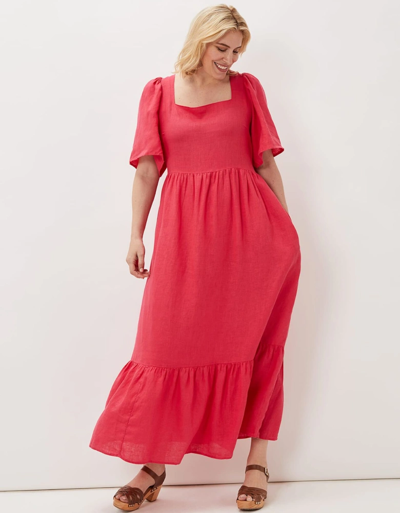 Emaline Linen Maxi Dress