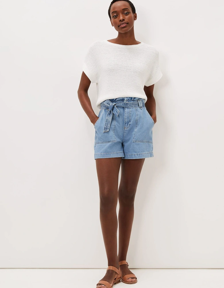 Pollie Denim Cargo Short