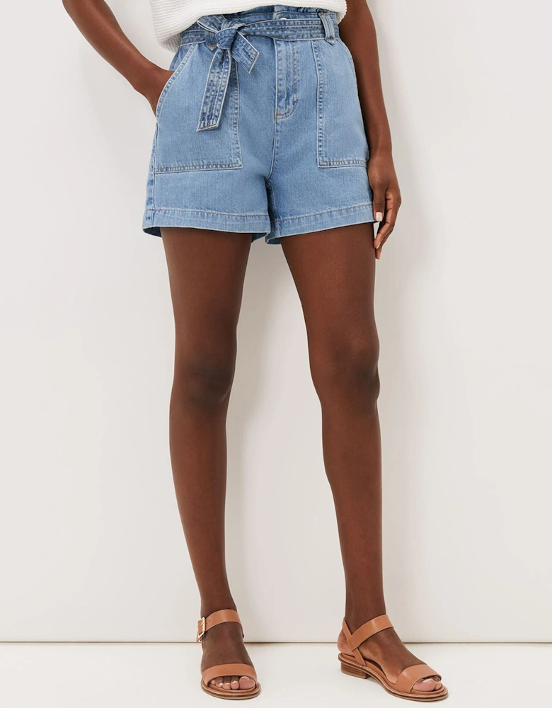 Pollie Denim Cargo Short