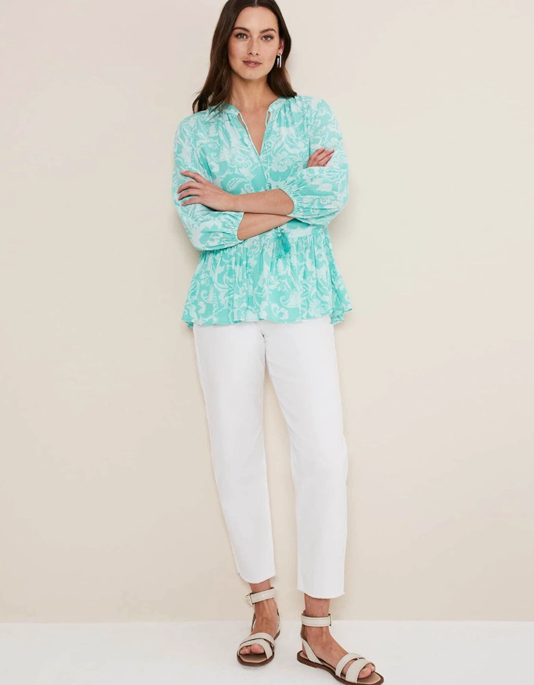 Lara Paisley Print Blouse