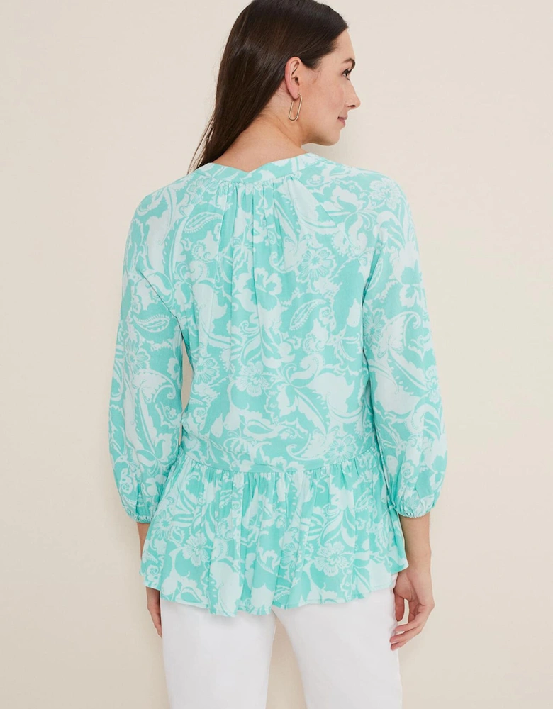 Lara Paisley Print Blouse