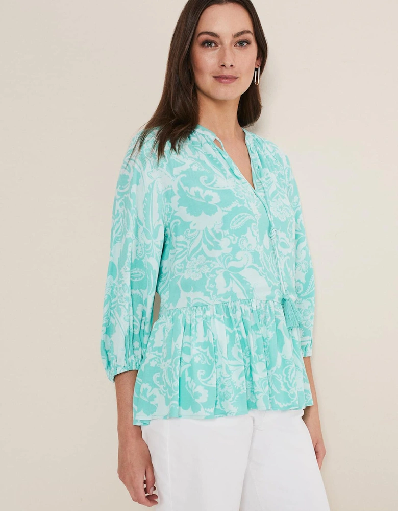 Lara Paisley Print Blouse