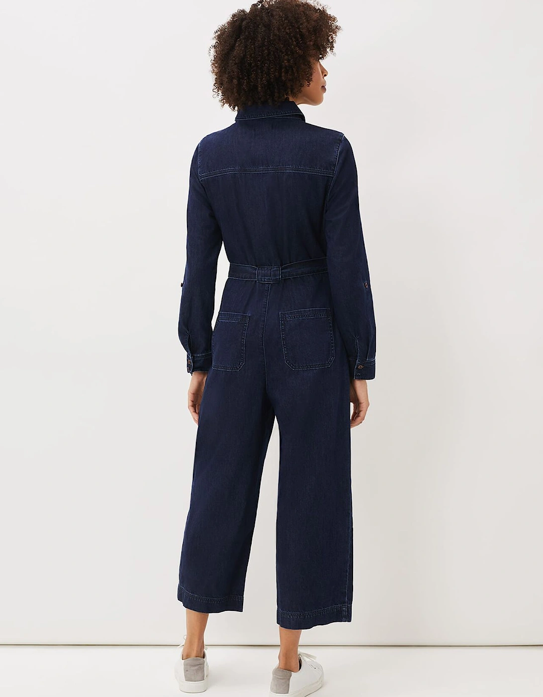 Cecile Denim Wide Leg Jumpsuit