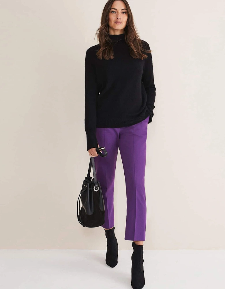 Julianna Cropped Straight Leg Trousers