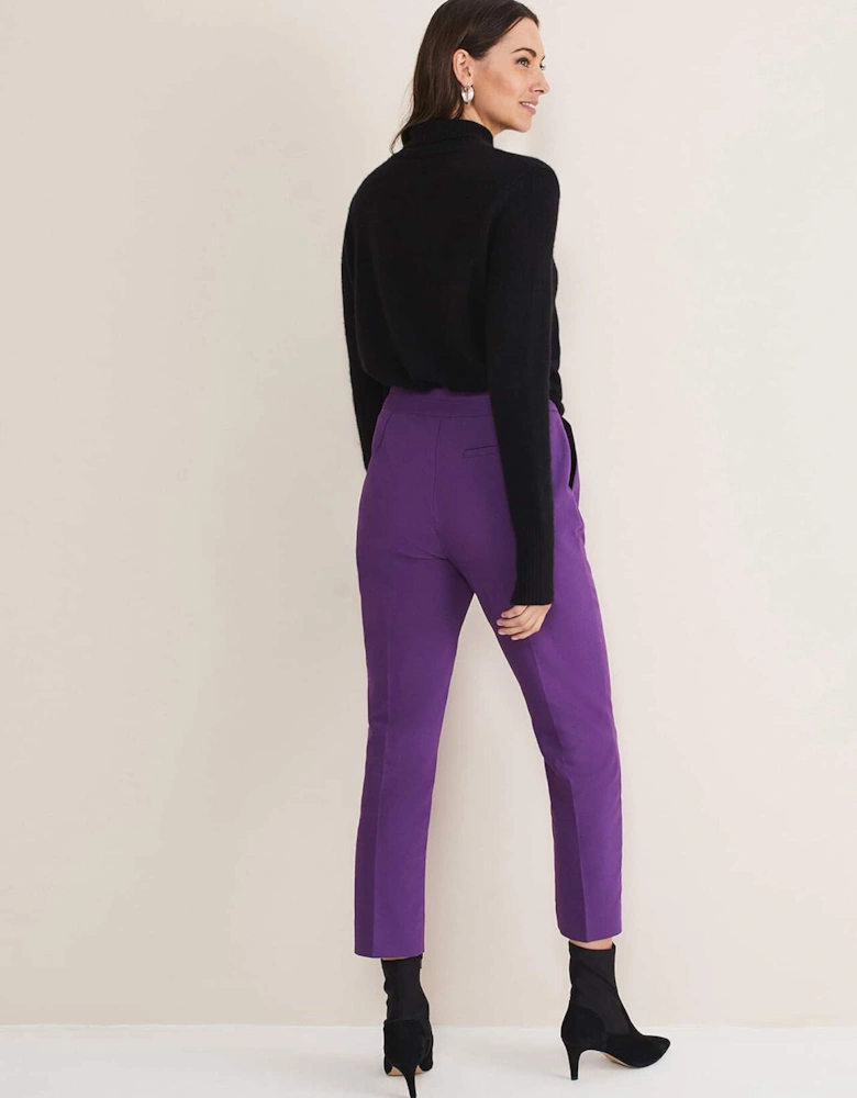 Julianna Cropped Straight Leg Trousers