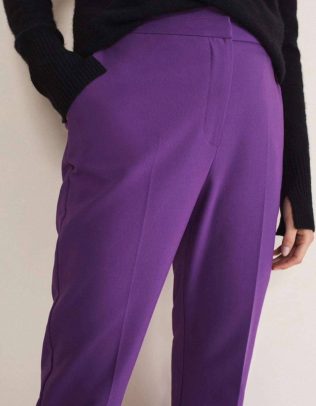 Julianna Cropped Straight Leg Trousers