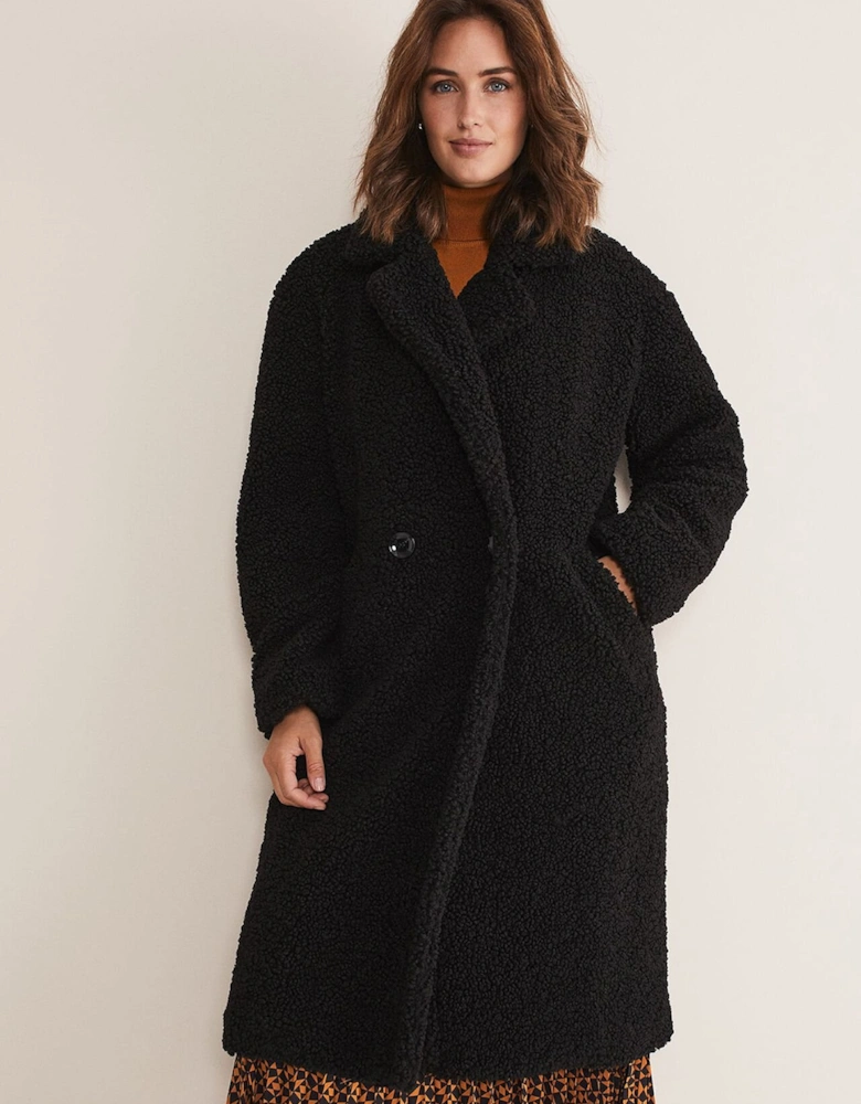 Libbie Longline Teddy Coat