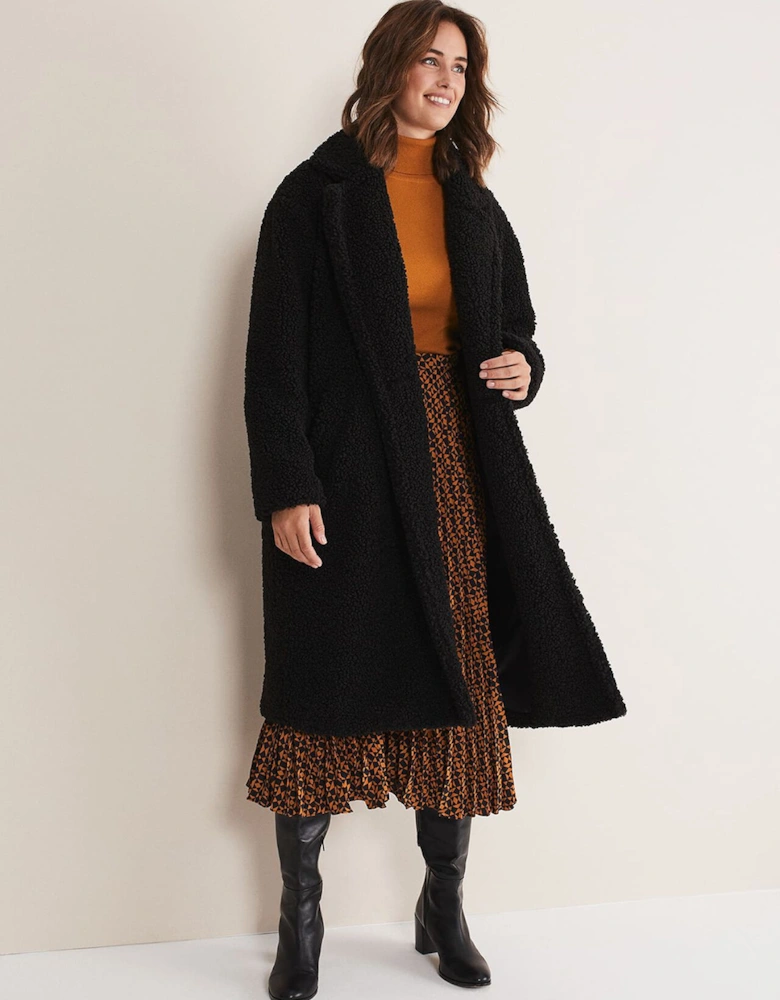 Libbie Longline Teddy Coat