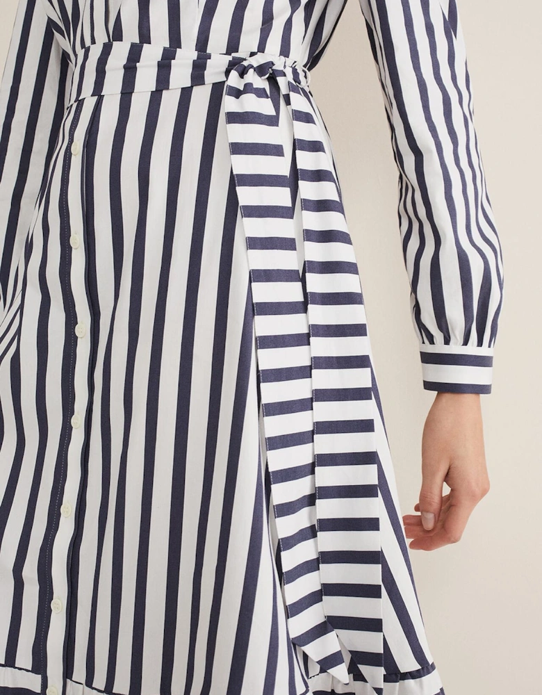 Henley Striped Midaxi Dress