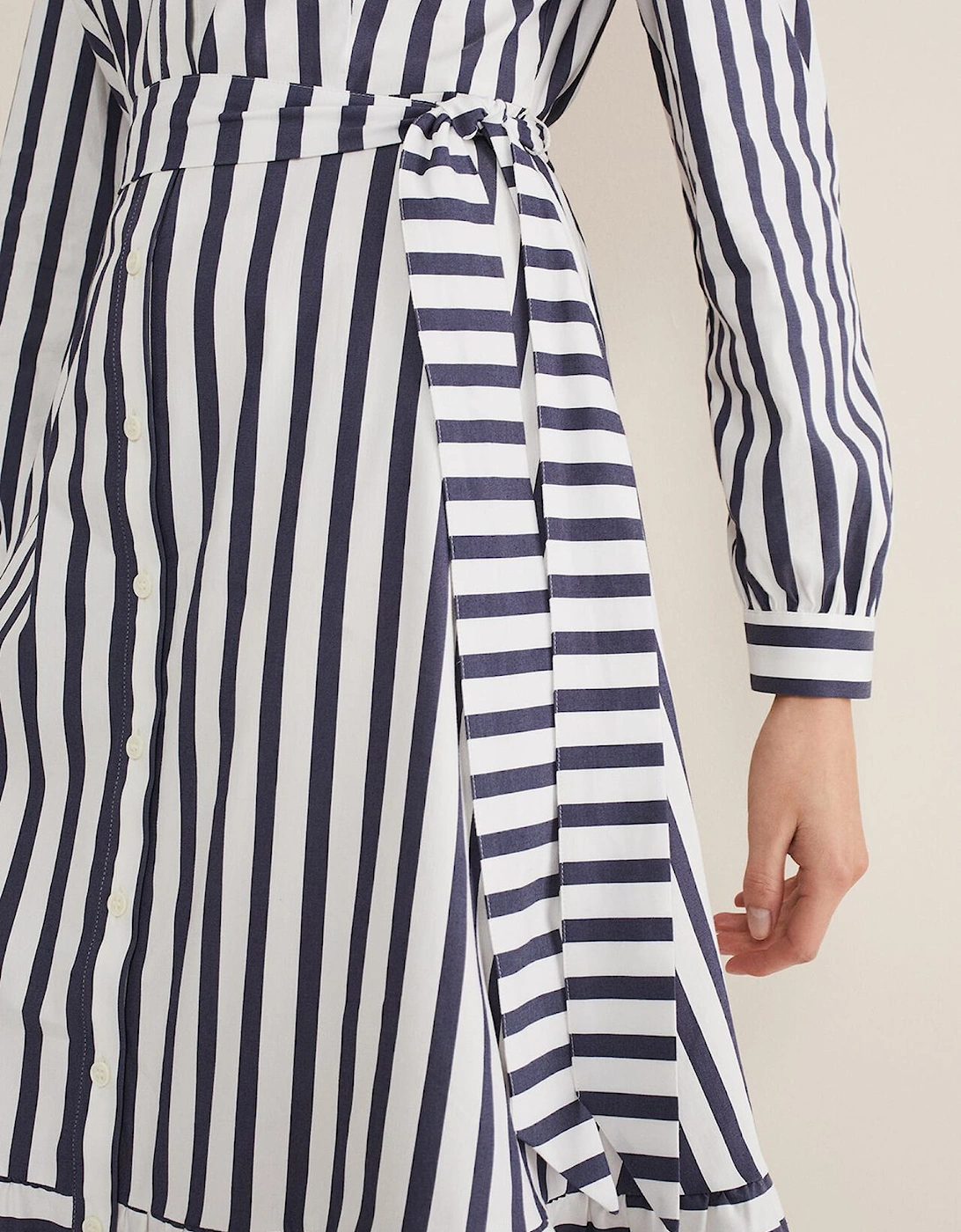 Henley Striped Midaxi Dress