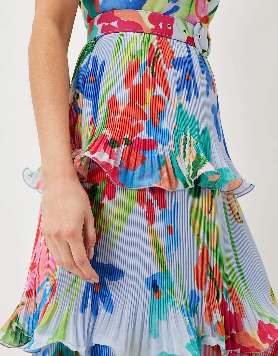 River Floral Tiered Midi Dress